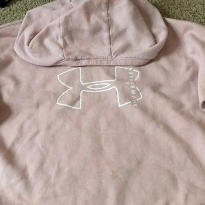 Girls Light Pink Under Armour Sweatshirt/Hoodie